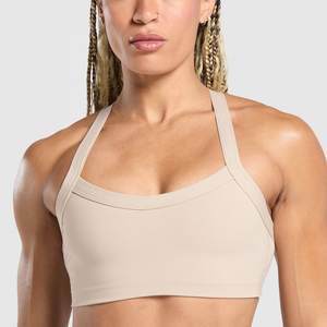 เสื้อชั้นในกีฬาไร้ตะเข็บสำหรับผู้หญิง แบบซัพพอร์ตสูง ทรง Racerback มีฟองน้ำเสริม สำหรับโยคะ ฟิตเนส ออกกำลังกาย ขายส่ง รับผลิตแบบ OEM ODM พร้อมสกรีนโลโก้ตามสั่ง - Product Image 3