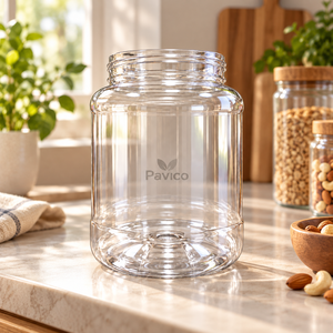Pot en PET à large ouverture avec couvercle en plastique pour l'emballage d'aliments secs, fabricant OEM ODM sur mesure au Vietnam - Product Image 6