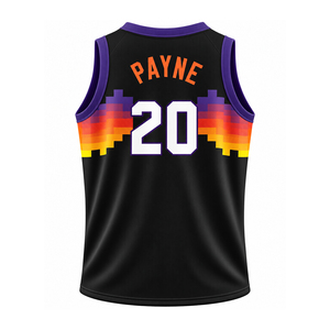 Maillot de basketball pour homme Blanc Rouge Noir 0 Sublimé Col en V Sans manches Maille Coupe athlétique Toutes saisons - Product Image 6