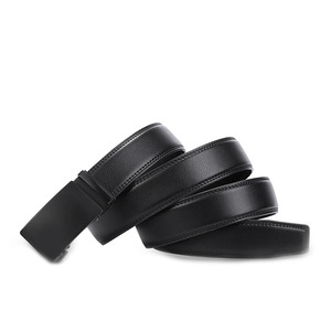 Men's Casual <b>Cow</b> Hide Wide Breathable Work Business <b>Dress</b> Belt Classic 3D Alloy Buckle Solid Pattern - Product Image 5