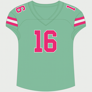 Maillot de baseball vert pour homme, manches courtes, col rond, numéro 1 brodé, patch rayé sur la manche gauche, coupe classique, toutes saisons - Product Image 1