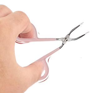 Pinzas Profesionales para Cejas y Depilación, Pinzas de Acero Inoxidable con Punta Inclinada para Depilación - Product Image 2