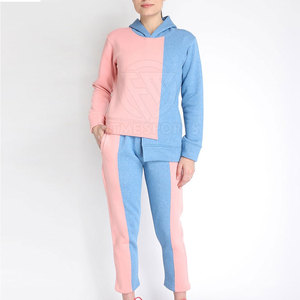 Pakistan Manufacturer Latest Design Casual Solid Hooded Women <b>Tracksuit</b> 100% Cotton Custom Color Lightweight Breathable Winter - Product Image 1
