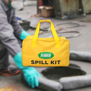 Industrial Universal Spill Kit 45 Liter Travel Bag Absorbent Pads <b>Socks</b> Spill Response Kit for Oil Chemical Industry Warehouse - Product Image 3