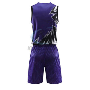 Ensemble d'uniformes de basketball personnalisés, tissu polyester de haute qualité, respirant, léger, service OEM, adapté aux entraînements des équipes - Product Image 3