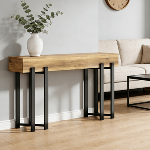 Consolle Lunga Moderna di Lusso in Legno Massello per Ingresso, Appartamento, Hotel o Soggiorno - Arredamento Contemporaneo per la Casa - Product Image 6