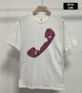 เสื้อยืดคอตตอน 100% แบบยูนิเซ็กซ์ พิมพ์ลายโลโก้ดิจิทัลตามสั่ง ลายตัวอักษร ทรงปกติ สวมใส่สบาย - Product Image 3