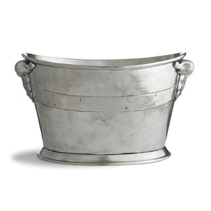 Cubo Enfriador de Vino de Metal de Lujo Vintage al por Mayor, Cubo de Hielo de Acero Inoxidable con Acabado Antiguo para Champán, para Hotel, Restaurante, Bar - Product Image 1