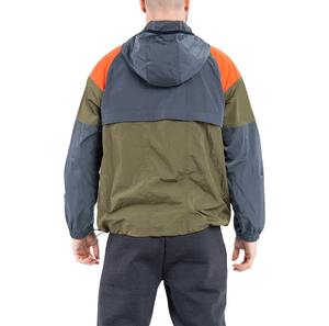 OEM Wholesale Nylon <b>Running</b> Waterproof Windproof Custom Pullover Anorak Windbreaker <b>Jacket</b> For <b>Men</b> Breathable Hooded Plus Size - Product Image 2