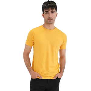 เสื้อยืดคอกลมทรงเข้ารูปสำหรับผู้ชาย แขนสั้น สไตล์ลำลอง รับผลิตตามสั่ง ขายส่ง เสื้อเจอร์ซีย์ ชุดลำลองประจำวัน ผู้ผลิตและจำหน่าย OEM เสื้อผ้าพื้นฐาน - Product Image 2