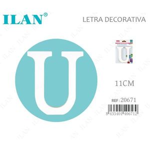 Lettera decorativa Ilan U 11 cm per decorazioni domestiche - Product Image 1