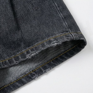 Jean plissé taille haute pour femme grande taille, coupe large, short décontracté à taille élastique, vêtement d'été premium pour le streetwear - Product Image 6