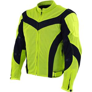 2022 nueva chaqueta de motocicleta de malla para hombre con cinta reflectante protección de motorista ropa terminada teñida servicio OEM disponible - Product Image 2