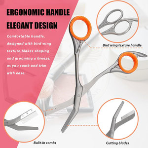 Tijeras Curvas para Cejas, Ideales para Viajes, de Acero Inoxidable de Alta Calidad, Herramienta de Belleza para Recortar las Cejas para Mujeres - Product Image 3