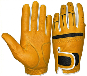 Gants de golf de performance unisexes en cuir Cabretta, échantillon gratuit, antidérapants, avec sangle de poignet réglable, pour usage professionnel en extérieur - Product Image 3
