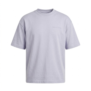 Men's <b>T</b> <b>Shirt</b> Light Lavender Crew Neck Short Sleeve <b>Oversized</b> Fit <b>Plain</b> Casual Tshirt Streetwear Clothes <b>T</b> <b>Shirt</b> - Product Image 3