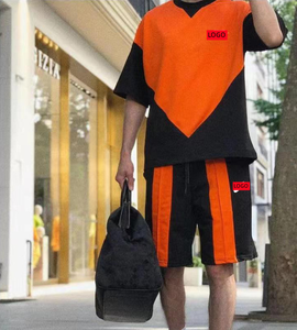 Eco-Friendly Recycled 2 Pieces Summer Quick Dry <b>T</b> Shirts Shorts Set Manufacturer Sporty Running <b>Track</b> Sweat Jogger Suit Men - Product Image 4