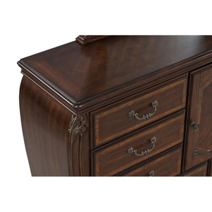 Moana Modern Dresser Made of Mahogany <b>Wood</b> Durable with Chocolate Finish and 8 Drawers for Bedroom & Living Room Use - Product Image 4