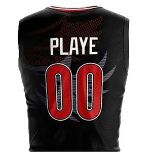 ชุดบาสเก็ตบอลระบายอากาศพิมพ์ลายแบบรีดร้อนสำหรับผู้ใหญ่ โพลีเอสเตอร์ 100% ป้องกันแบคทีเรีย แห้งเร็ว พร้อมโลโก้แบบกำหนดเอง - Product Image 6