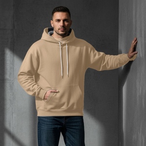 Men's Custom Regular Fit <b>Hoodie</b> Chain <b>Stitch</b> Embroidery Cotton Fleece Pullover Streetwear Wholesale Clothing Supplier - Product Image 3