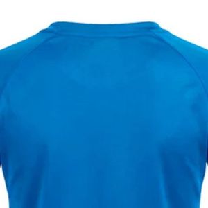 T-shirt bleu à manches courtes et col en V pour femme – Basique, décontracté, coupe ajustée, uni, léger, pour le quotidien – Vêtement de mode féminin pour l'été - Product Image 4