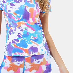 Wholesale Custom 100% Polyester <b>Canvas</b> T-Shirt for Women High Quality Sublimation <b>Print</b> Casual OEM Logo Breathable Anti-Pilling - Product Image 6