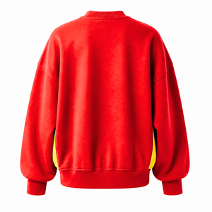Sudadera NSPDK Sorority para Mujer, Color Rojo y Dorado, Cuello Redondo, Manga Larga, Artículos Griegos - Product Image 3