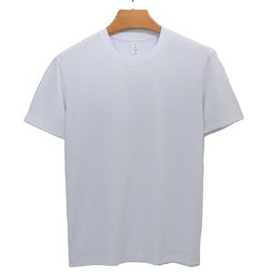 Camisetas de Cuello Redondo de Alta Calidad, Nuevas, de Color Sólido, Corte Regular, Manga Corta, 100% Algodón para Hombre y Mujer, Suministro Directo de Fábrica - Product Image 2