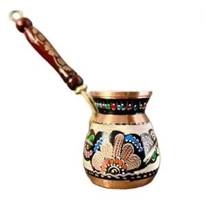 Cafetera Turca de Cobre ML Personalizada, Tetera de Metal con Asa de Madera, Cafeteras Otomanas, Más Vendidas, Tendencia Actual - Product Image 1
