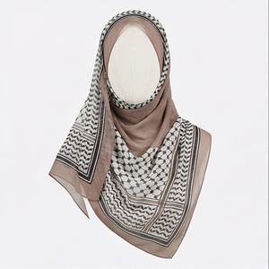 Pañuelo de chifón con estampado árabe, chal étnico Keffiyeh, hiyab largo para mujer, suave, transpirable, de primera calidad, elegante. - Product Image 1