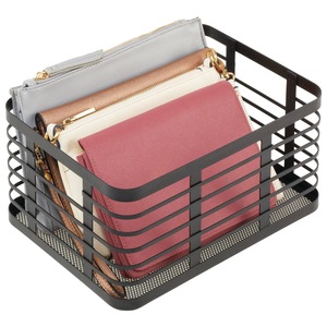 Industrial Style Metal <b>Storage</b> <b>Basket</b> Durable <b>Mesh</b> Organizer for Laundry Room - Product Image 6