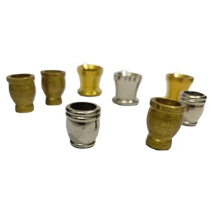 ที่ใส่เทียนถ้วยโลหะแข็งทองเหลืองโถเทียนยืนถ้วยน้ำหยดงานแต่งงานโต๊ะรับประทานอาหาร - Product Image 3