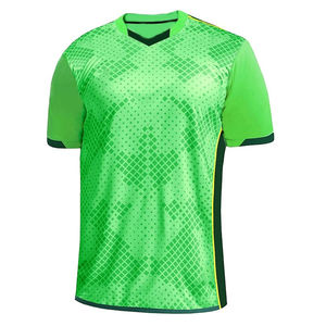 Compre camisetas de fútbol totalmente personalizadas en algodón de alta calidad con diseño OEM y logotipo en un estilo moderno a la venta. - Product Image 1