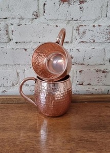 Mug Moscow Mule en cuivre pur à 100 %, poli miroir, fabriqué en Inde, écologique, cadeau d'entreprise en gros - Product Image 2