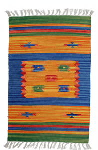 Tapis/chemins de table modernes en coton pelucheux à motifs floraux, faits à la main, lavables et réversibles pour la maison, les voyages, les pique-niques et l'usage commercial - Vente en gros disponible - Product Image 4