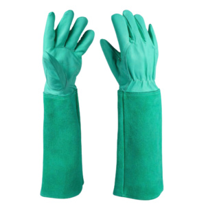 Anti-Static TIG Welding Safety Gloves CE Certified Cowhide Grain & Split Leather <b>Fire</b>-Resistant Safety Cuff Hand Gloves - Product Image 5