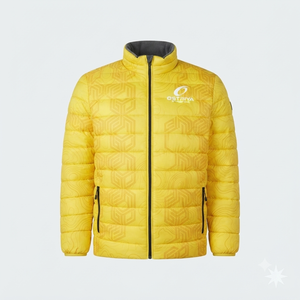 Direct Factory Made Men's Hooded <b>Waterproof</b> Puffer <b>Jacket</b> Fashion Full Zipper Custom Logo Front Outdoor Casual Style Solid - Product Image 2