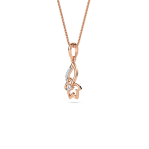 Collier pendentif feuille de fleur en argent sterling 925 plaqué or avec diamant de laboratoire pour femme, bijoux fins de luxe RAMDUT IMPEX - Product Image 5