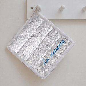 Porte-ustensiles brodés de bonne qualité, 100% coton, porte-ustensiles recyclés pour la cuisine, exportateur en Inde - Product Image 1
