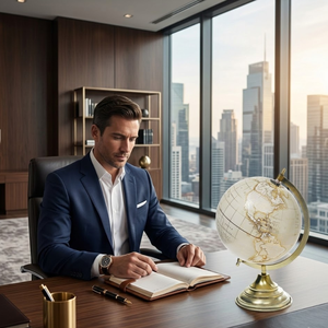 Globo Terráqueo Grande para Escritorio Ejecutivo con Mapa del Mundo Detallado y Coloreado | Construcción de Hierro y Plástico |   Soporte Sólido para Decoración Educativa y de Oficina - Product Image 2