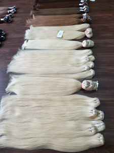 100% Réel Vierge Remy Extensions De Cheveux Vietnamiens Noir/Brun Cuticule Aligné Machine Trame Blanchi Premium Prix De Gros - Product Image 5