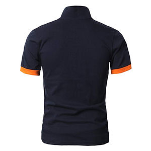 Polo pour homme personnalisé à col contrastant, respirant, 100% coton, manches courtes, coupe ajustée, confortable, style durable pour l'été - Product Image 2