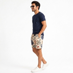 Shorts de basket-ball en mesh polyester, sublimation, haute qualité, logo personnalisé, imprimés pour l'été, shorts de sport pour hommes, plage et natation. - Product Image 3