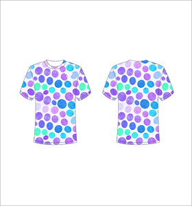 Wholesale Custom Men T Shirt Purple Polka Dot Pattern Graphic Tee High Quality Sublimation Bubble Streetwear Mens <b>Tshirts</b> Bulk - Product Image 1