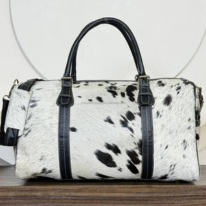 Bolsa de Viaje de Cuero Genuino Hecha a Mano, de Alta Popularidad, Bolsa Deportiva de Gran Capacidad, Bolsa de Fin de Semana Estilo Western - Product Image 5