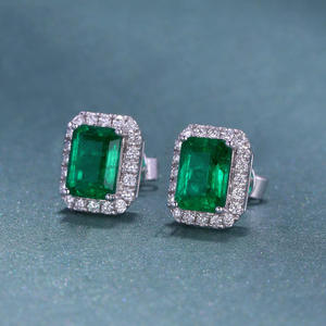 Boucles d'oreilles en diamant naturel taille brillant rond, plaqué or rose, style luxueux, cadeau de mariage pour femme, bijoux de fête, certifiées IGI - Product Image 3