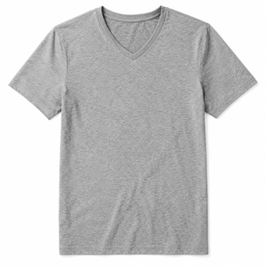 เสื้อยืดผู้ชายคอวี แขนสั้น ผ้าฝ้าย 100% เนื้อนุ่ม ระบายอากาศดี เป็นมิตรกับสิ่งแวดล้อม แห้งเร็ว ลายเรียบ - Product Image 6