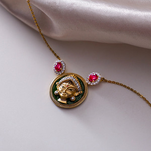 GLEAMORA ENTERPRISE Pendentif en or rose avec diamant de laboratoire, motif œil porte-bonheur, taille brillant, pour femme, tendance, usage quotidien, 14K, 7,37g - Product Image 5