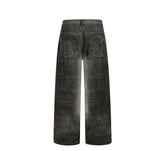 Pantalones Vaqueros Anchos Y2K Personalizados para Hombre con Gráfico de Pantera, Brillantes con Pedrería, Estampado por Sublimación, Estilo Baggy, Vaqueros Holgados de Streetwear - Product Image 2