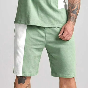 Custom Men's Vintage Eco-Friendly Oversized <b>Tracksuit</b> 2-Piece Summer Sweatsuit T-Shirts Short Set Blank - Product Image 4